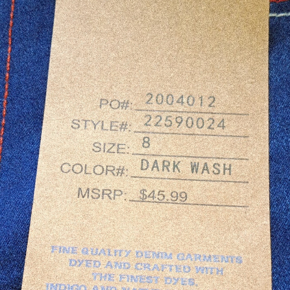 Dark Wash Boot Cut Jeans